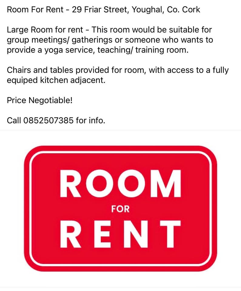 Events Room For Rent