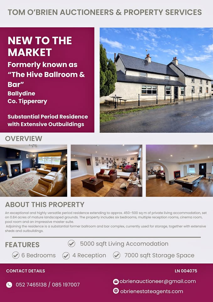 Goolds Cross, Ballydine, Co. Tipperary, E25 WD82
